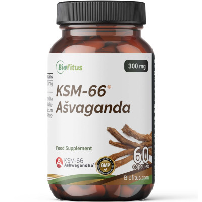 Ašvaganda KSM-66 300 mg