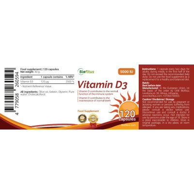 D3 vitamiin 5000