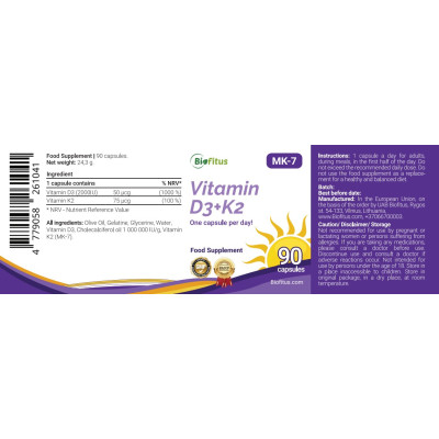 D3- ja K2-vitamiin