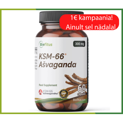 Ašvaganda KSM-66 300 mg
